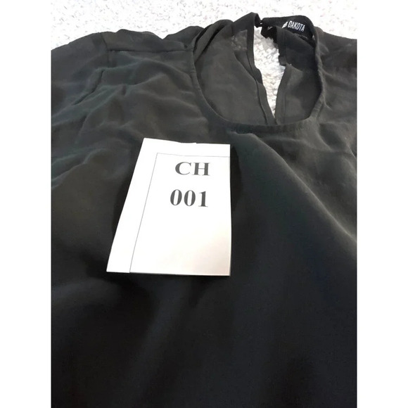 BB Dakota Womens Coctail Dress Zip Back Lined Black 3/4 Sleeve Sheer Size14 NWOT - Picture 5 of 5